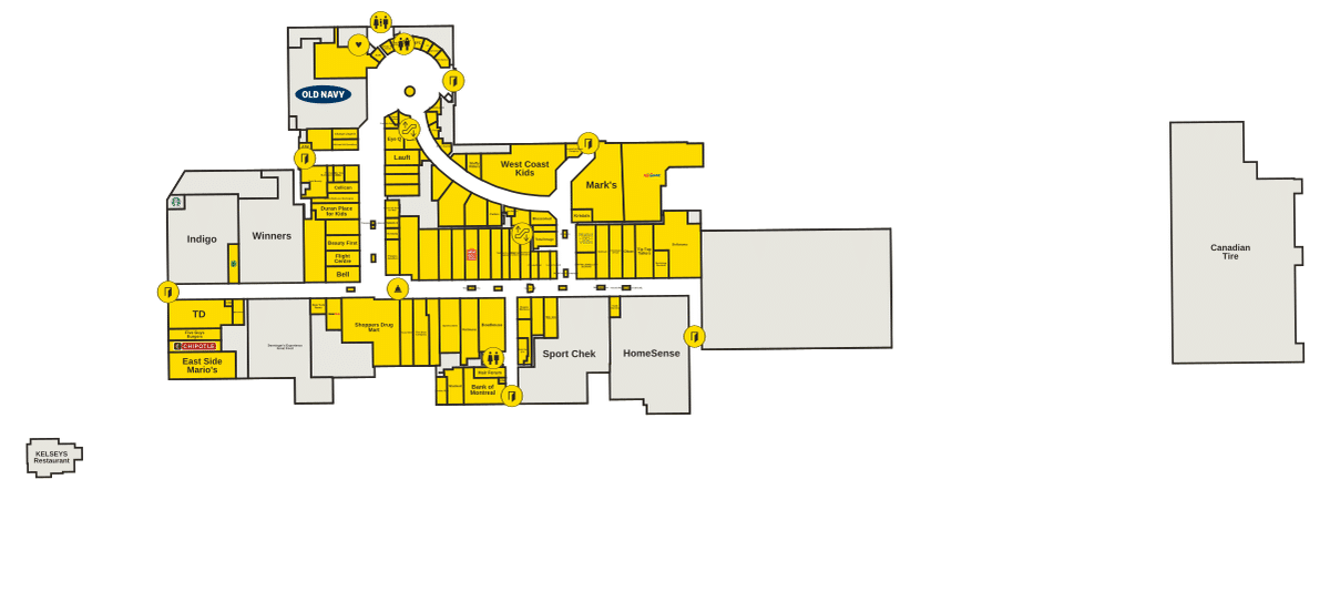 Burlington Centre Directory Map