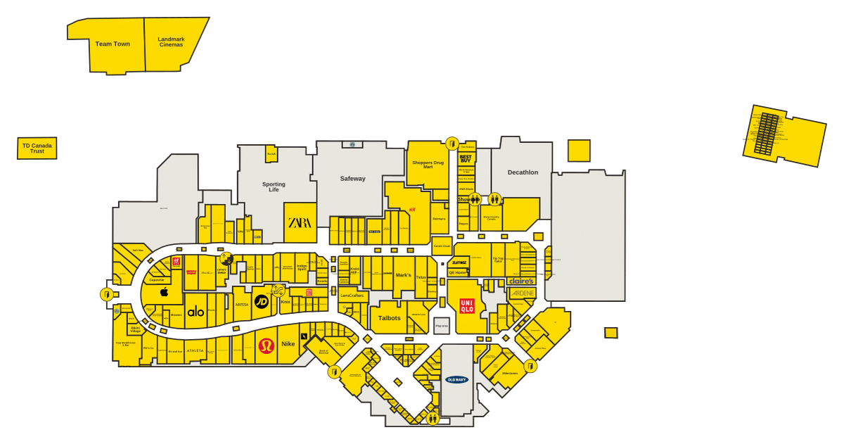 CF Market Mall Directory Map