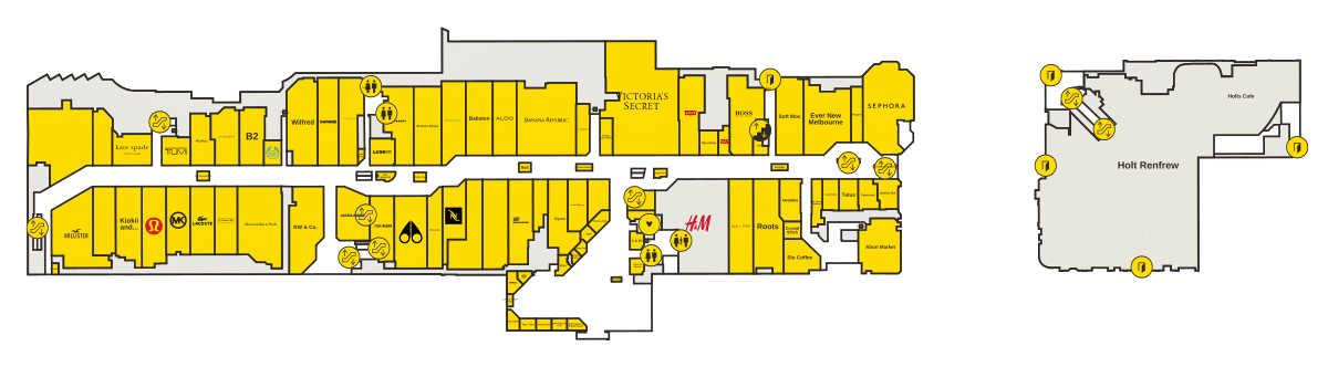 CF Pacific Centre Directory Map