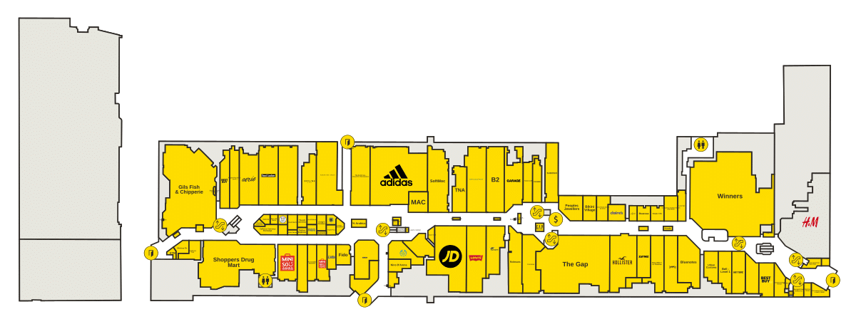 CF Toronto Eaton Centre Directory Map