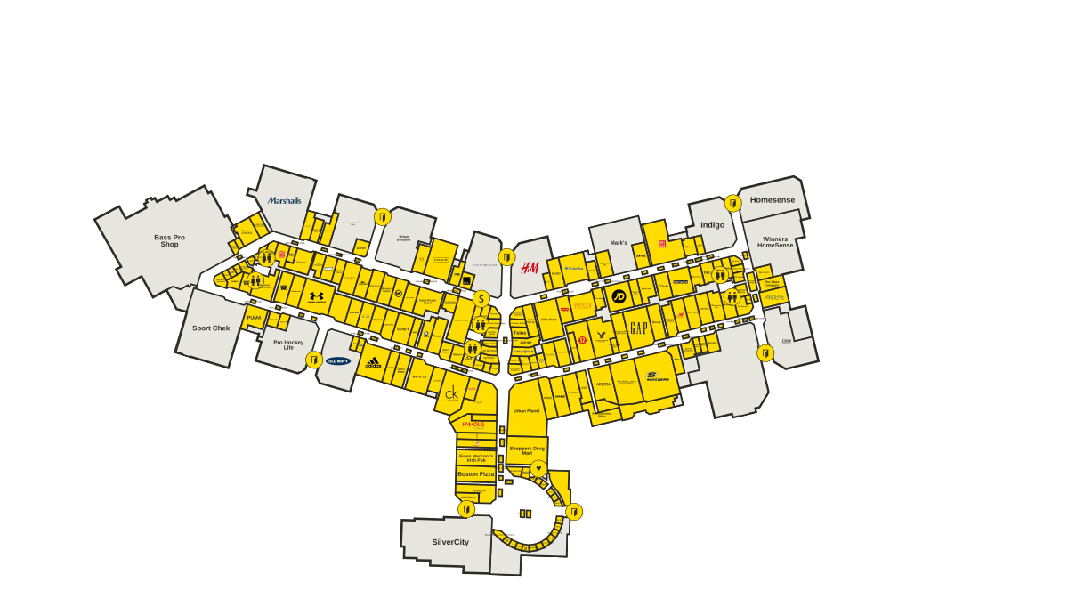 CrossIron Mills Directory Map