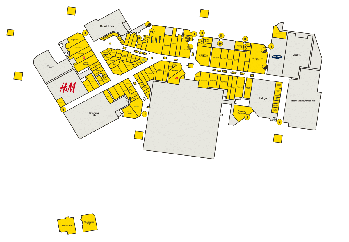 Hillcrest Mall Directory Map