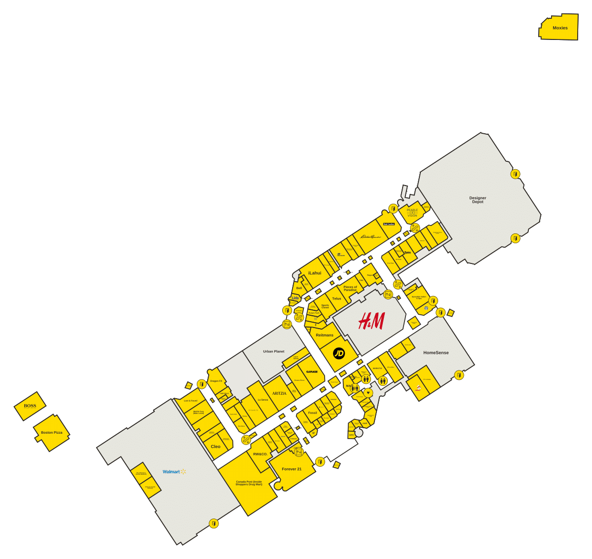 Kingsway Mall Directory Map