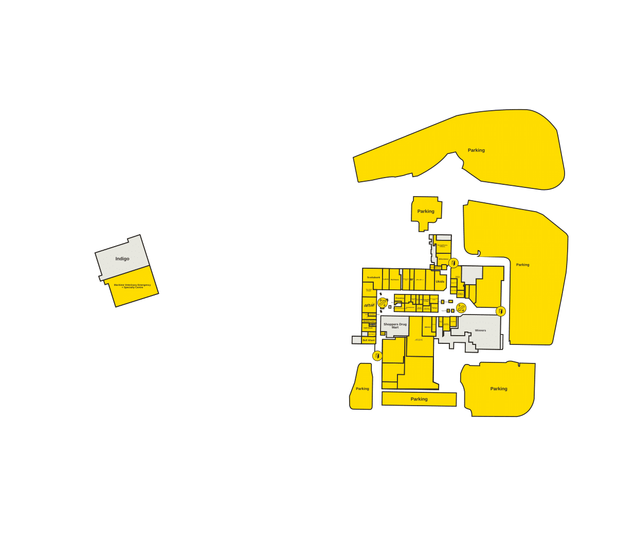 Mic Mac Mall Directory Map