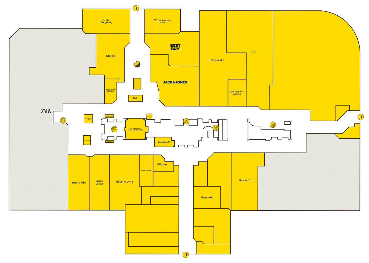 Place Montréal Trust Directory Map