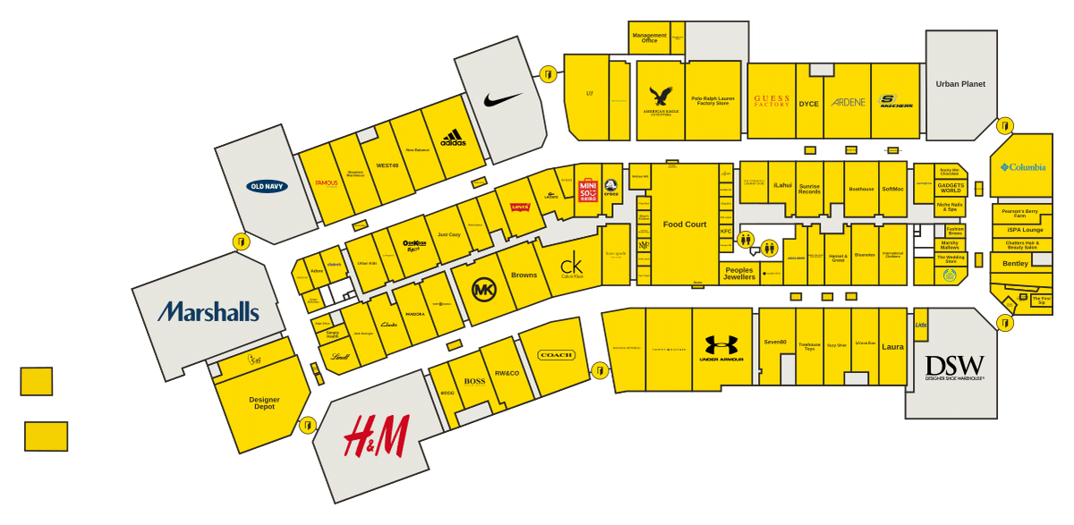 Premium Outlet Collection EIA Directory Map