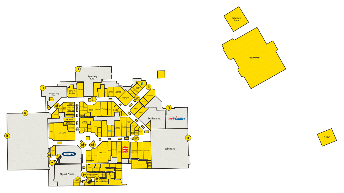 Southcentre Mall Directory Map