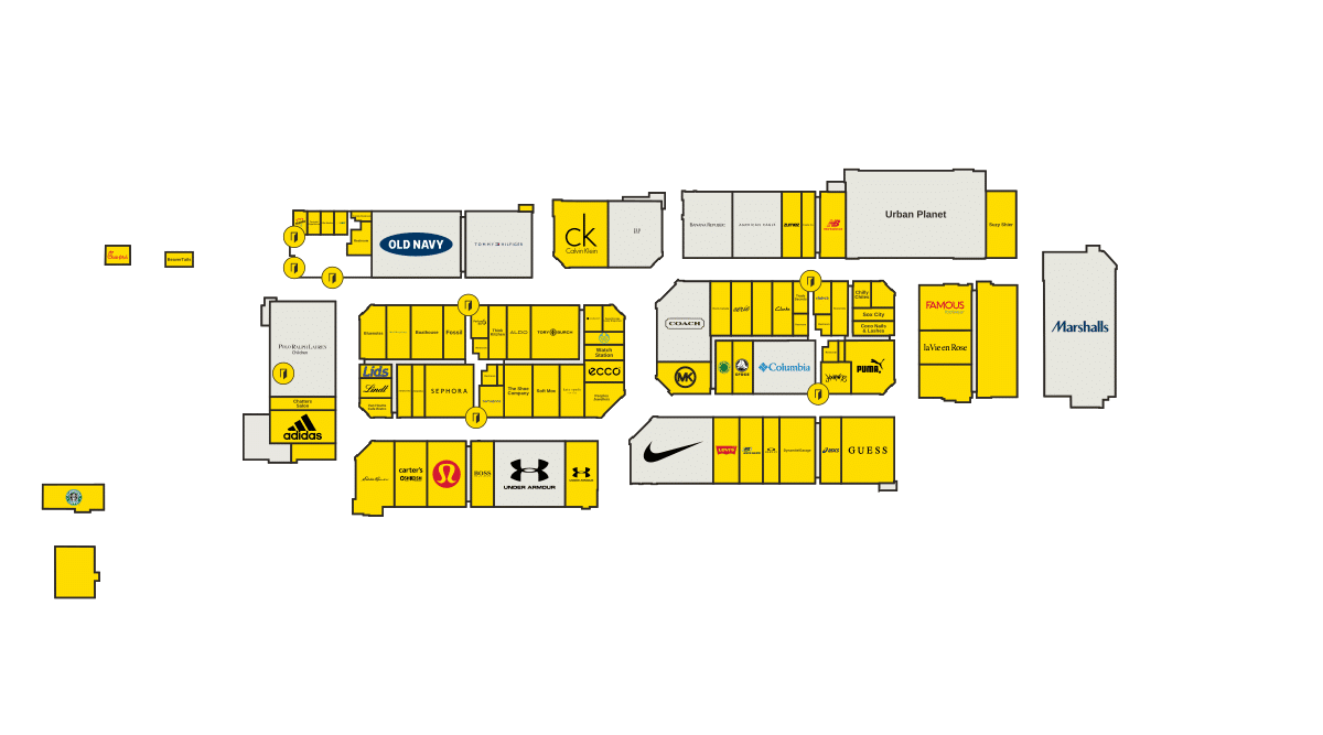 Tanger Outlets Ottawa Directory Map