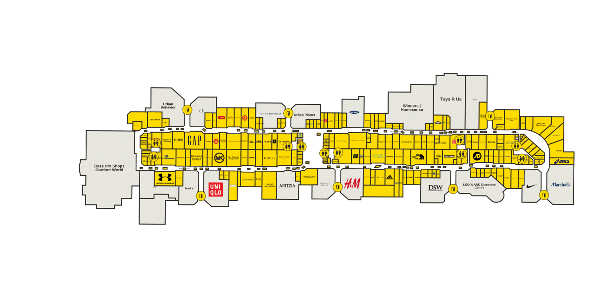 Vaughan Mills Directory Map