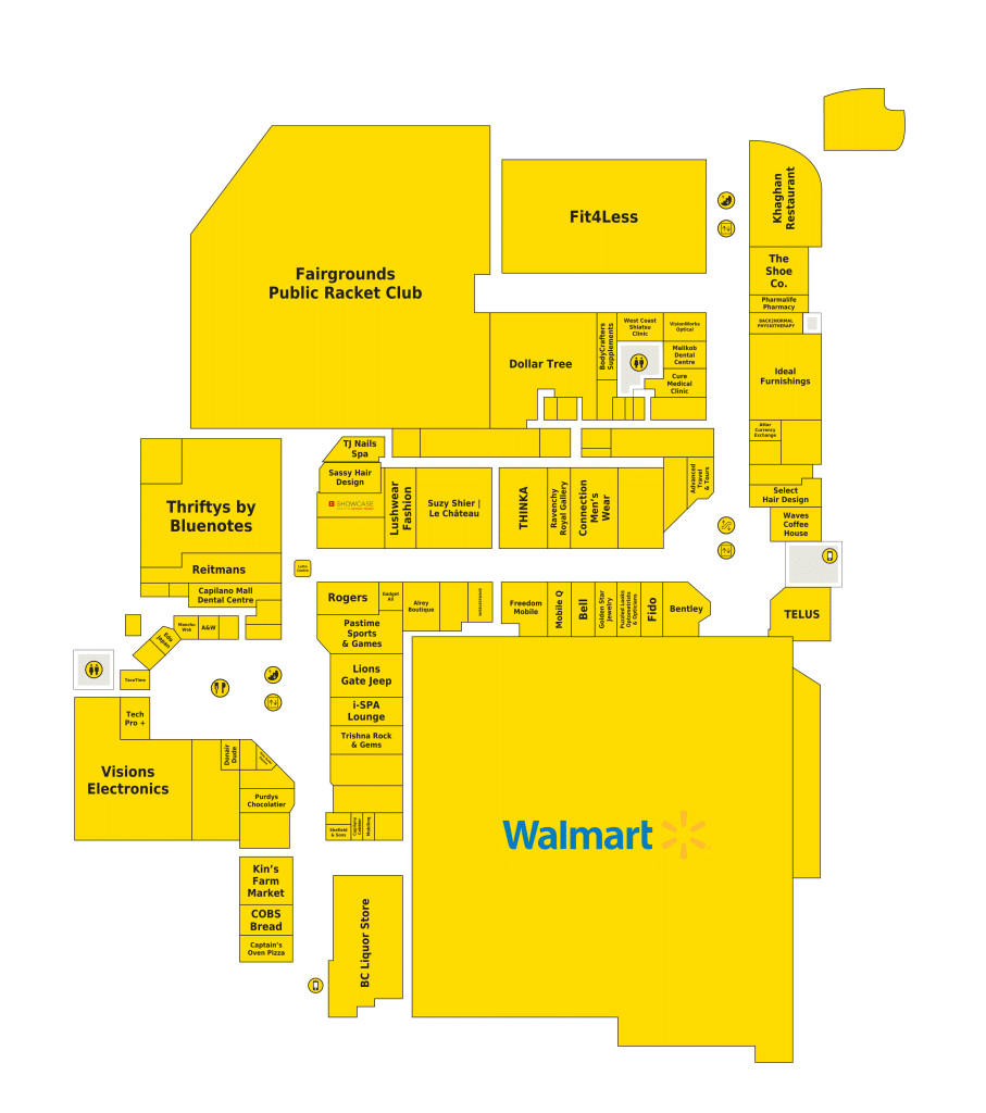 Capilano Mall Directory Map