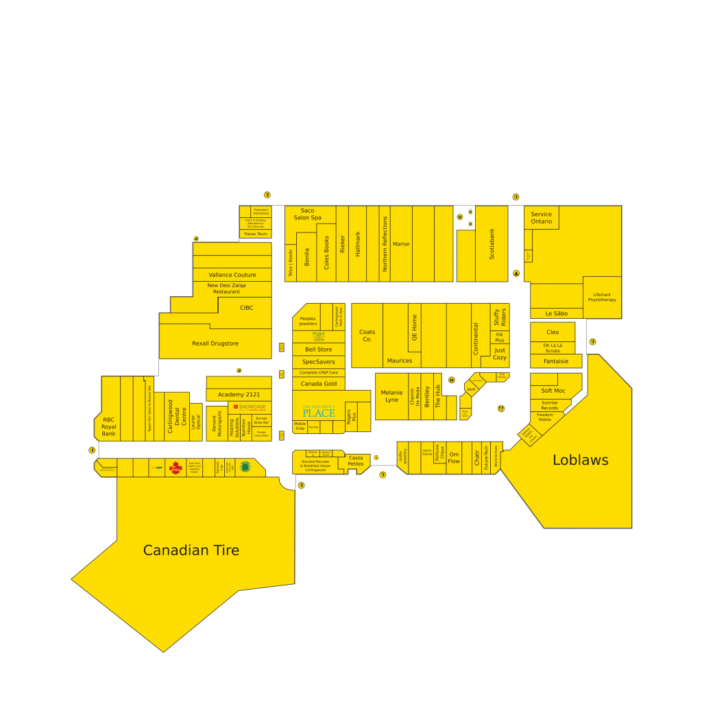 Carlingwood Mall Directory Map