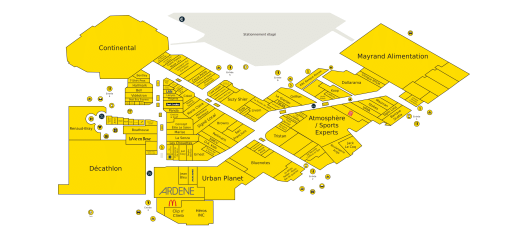 Mail Champlain Directory Map